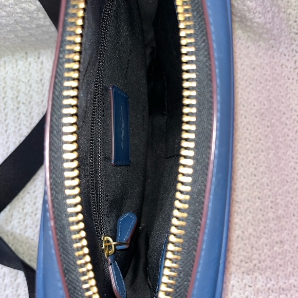 Coach Blue Leather Dylan 27 Messenger Briefcase - Picture 5 of 7